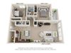 2 Bedroom B Floor Plan 2 Bedroom B Floor Plan at Brooklyn West, Missoula, MT, 59808